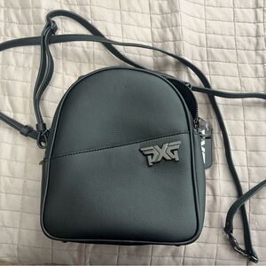 NWT PXG Cactus Leather Mini Backpack Black Luxury Golf Street Style QuietLuxury